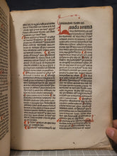 Load image into Gallery viewer, Expositio Super Toto Psalterio, 1482. Beautifully Rubricated with Magnificent Flourishes
