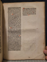 Load image into Gallery viewer, Expositio Super Toto Psalterio, 1482. Beautifully Rubricated with Magnificent Flourishes