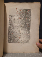 Load image into Gallery viewer, Quaestiones Evangeliorum de Tempore et de Sanctis, 1478. Volume 1 of 2. Wide Margined and Beautifully Rubricated