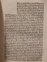 Load image into Gallery viewer, Quaestiones Evangeliorum de Tempore et de Sanctis, 1478. Volume 1 of 2. Wide Margined and Beautifully Rubricated