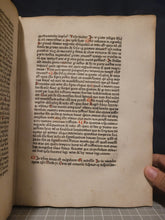 Load image into Gallery viewer, Quaestiones Evangeliorum de Tempore et de Sanctis, 1478. Volume 1 of 2. Wide Margined and Beautifully Rubricated