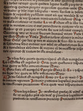 Load image into Gallery viewer, Quaestiones Evangeliorum de Tempore et de Sanctis, 1478. Volume 1 of 2. Wide Margined and Beautifully Rubricated