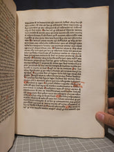 Load image into Gallery viewer, Quaestiones Evangeliorum de Tempore et de Sanctis, 1478. Volume 1 of 2. Wide Margined and Beautifully Rubricated