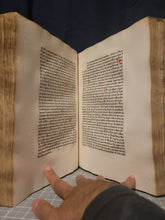Load image into Gallery viewer, Quaestiones Evangeliorum de Tempore et de Sanctis, 1478. Volume 1 of 2. Wide Margined and Beautifully Rubricated