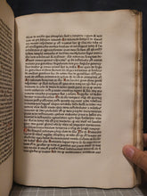 Load image into Gallery viewer, Quaestiones Evangeliorum de Tempore et de Sanctis, 1478. Volume 1 of 2. Wide Margined and Beautifully Rubricated