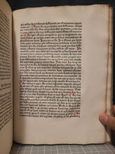 Load image into Gallery viewer, Quaestiones Evangeliorum de Tempore et de Sanctis, 1478. Volume 1 of 2. Wide Margined and Beautifully Rubricated