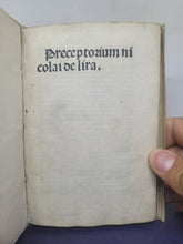 Load image into Gallery viewer, Praeceptorium, 1495(?). Unusually Rare Incunable Edition