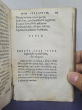 Load image into Gallery viewer, Hesiodi Ascraei Poema inscriptum; Bound With; Hesiodi Ascraei Opera Et DiesBound With; In Hesiodi Libros De Opere, 1548/1546/1543. Sammelband of Hesiod’s Works, with the Original Greek