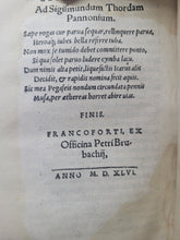 Load image into Gallery viewer, Hesiodi Ascraei Poema inscriptum; Bound With; Hesiodi Ascraei Opera Et DiesBound With; In Hesiodi Libros De Opere, 1548/1546/1543. Sammelband of Hesiod’s Works, with the Original Greek