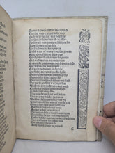Load image into Gallery viewer, Ein Hübsch Lesen unn Grosz Wunderzeichen von dem heiligen zwölffbotten sant Jacob und zweien Jacobs brüdern, 1516. An Extremely Scarce Legend Written in Verse and with Woodcut Borders. Also Bound in Manuscript Waste