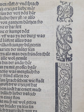 Load image into Gallery viewer, Ein Hübsch Lesen unn Grosz Wunderzeichen von dem heiligen zwölffbotten sant Jacob und zweien Jacobs brüdern, 1516. An Extremely Scarce Legend Written in Verse and with Woodcut Borders. Also Bound in Manuscript Waste