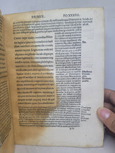 Load image into Gallery viewer, Commentarii Questionum Tusculanarum Editi a Philippo Beroaldo, 1519. With Two Pages of Contemporary Notes at the End
