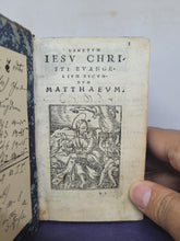 Load image into Gallery viewer, Testamenti Novi Editio Vulgate, 1547(?). Illustrated Pocket Edition of the New Testament, With Woodcuts by Jacques Le Fevre