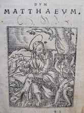 Load image into Gallery viewer, Testamenti Novi Editio Vulgate, 1547(?). Illustrated Pocket Edition of the New Testament, With Woodcuts by Jacques Le Fevre