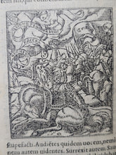 Load image into Gallery viewer, Testamenti Novi Editio Vulgate, 1547(?). Illustrated Pocket Edition of the New Testament, With Woodcuts by Jacques Le Fevre
