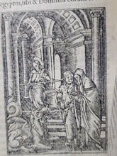 Load image into Gallery viewer, Testamenti Novi Editio Vulgate, 1547(?). Illustrated Pocket Edition of the New Testament, With Woodcuts by Jacques Le Fevre