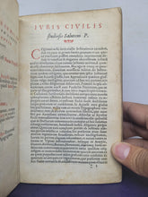 Load image into Gallery viewer, Institutiones Juris Civilis, 1557