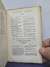 Load image into Gallery viewer, Institutiones Juris Civilis, 1557