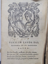 Load image into Gallery viewer, Il Petrarca con dichiarationi non piu stampate. Insieme con alcune belle annotationi, tratte dalle dottissime prose di monsignor Bembo, 1564