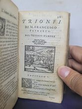 Load image into Gallery viewer, Il Petrarca con dichiarationi non piu stampate. Insieme con alcune belle annotationi, tratte dalle dottissime prose di monsignor Bembo, 1564