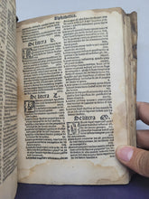 Load image into Gallery viewer, Sermonum Sancti Vincentij Pars Tertia Que de Sanctis Appellari Solet, 1525. Third and Final Volume. With Several Early Annotations and 13th Century Manuscript Binder’s Waste