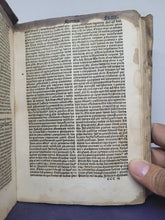 Load image into Gallery viewer, Sermonum Sancti Vincentij Pars Tertia Que de Sanctis Appellari Solet, 1525. Third and Final Volume. With Several Early Annotations and 13th Century Manuscript Binder’s Waste