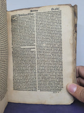 Load image into Gallery viewer, Sermonum Sancti Vincentij Pars Tertia Que de Sanctis Appellari Solet, 1525. Third and Final Volume. With Several Early Annotations and 13th Century Manuscript Binder’s Waste