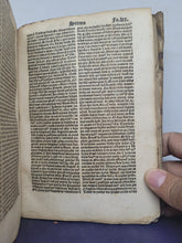 Load image into Gallery viewer, Sermonum Sancti Vincentij Pars Tertia Que de Sanctis Appellari Solet, 1525. Third and Final Volume. With Several Early Annotations and 13th Century Manuscript Binder’s Waste