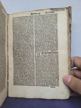 Load image into Gallery viewer, Sermonum Sancti Vincentij Pars Tertia Que de Sanctis Appellari Solet, 1525. Third and Final Volume. With Several Early Annotations and 13th Century Manuscript Binder’s Waste