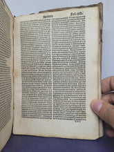 Load image into Gallery viewer, Sermonum Sancti Vincentij Pars Tertia Que de Sanctis Appellari Solet, 1525. Third and Final Volume. With Several Early Annotations and 13th Century Manuscript Binder’s Waste