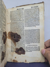 Load image into Gallery viewer, Sermonum Sancti Vincentij Pars Tertia Que de Sanctis Appellari Solet, 1525. Third and Final Volume. With Several Early Annotations and 13th Century Manuscript Binder’s Waste