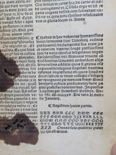 Load image into Gallery viewer, Sermonum Sancti Vincentij Pars Tertia Que de Sanctis Appellari Solet, 1525. Third and Final Volume. With Several Early Annotations and 13th Century Manuscript Binder’s Waste