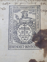 Load image into Gallery viewer, Sermonum Sancti Vincentij Pars Tertia Que de Sanctis Appellari Solet, 1525. Third and Final Volume. With Several Early Annotations and 13th Century Manuscript Binder’s Waste