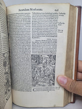 Load image into Gallery viewer, Biblia Insignium Historiarum Simulachris, cum venustati, tum veritati accomodis illustrate, 1542. First Gryphius Edition. Illustrated with Woodcuts by Hans Holbein and Sebald Beham