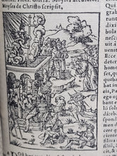 Load image into Gallery viewer, Biblia Insignium Historiarum Simulachris, cum venustati, tum veritati accomodis illustrate, 1542. First Gryphius Edition. Illustrated with Woodcuts by Hans Holbein and Sebald Beham