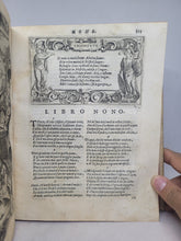 Load image into Gallery viewer, Le Metamorfosi di Ovidio Ridotte da Gio Andrea dell'Anguillara, 1584. With Several Pages of Text Supplemented by an Early Hand