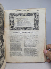 Load image into Gallery viewer, Le Metamorfosi di Ovidio Ridotte da Gio Andrea dell'Anguillara, 1584. With Several Pages of Text Supplemented by an Early Hand