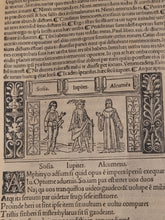 Load image into Gallery viewer, Ex emendationibus, adque commentariis Bernardi Saraceni, Ioannis Petri Vallae Plauti comoediae XX, 1511. Illustrated Plautus