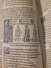 Load image into Gallery viewer, Ex emendationibus, adque commentariis Bernardi Saraceni, Ioannis Petri Vallae Plauti comoediae XX, 1511. Illustrated Plautus