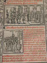 Load image into Gallery viewer, Pontificale Secundum Ritum Sacrosancte Romane Ecclesie, 1520. The Third Giunta Pontificale, Beautifully Illustrated with Over 150 Woodcuts