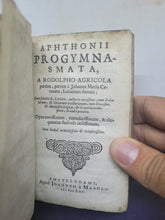 Load image into Gallery viewer, Aphthonii Progymnasmata, 1665
