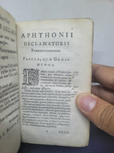 Load image into Gallery viewer, Aphthonii Progymnasmata, 1665