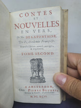 Load image into Gallery viewer, Contes et Nouvelles en Vers, par Mr. De La Fontaine, de l'academie françoise, 1696. Two Volumes Finely Bound into One. Uncommon Edition Without any Engravings
