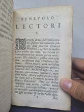 Load image into Gallery viewer, M. Tullii Ciceronis Epistolarum Libri XVI. ad familiares ut vulgo vocantur, 1689