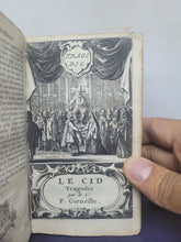 Load image into Gallery viewer, Le Theatre de P. Corneille, 1664. Tome II of IV. Containing Le Cid. Horace. Cinna. Polyeucte. Pompée. Theodore. Le Menteur. La Suite du Menteur. Eight Plays Bound in One Volume