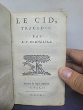 Load image into Gallery viewer, Le Theatre de P. Corneille, 1664. Tome II of IV. Containing Le Cid. Horace. Cinna. Polyeucte. Pompée. Theodore. Le Menteur. La Suite du Menteur. Eight Plays Bound in One Volume