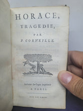 Load image into Gallery viewer, Le Theatre de P. Corneille, 1664. Tome II of IV. Containing Le Cid. Horace. Cinna. Polyeucte. Pompée. Theodore. Le Menteur. La Suite du Menteur. Eight Plays Bound in One Volume