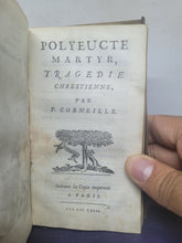 Load image into Gallery viewer, Le Theatre de P. Corneille, 1664. Tome II of IV. Containing Le Cid. Horace. Cinna. Polyeucte. Pompée. Theodore. Le Menteur. La Suite du Menteur. Eight Plays Bound in One Volume