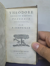 Load image into Gallery viewer, Le Theatre de P. Corneille, 1664. Tome II of IV. Containing Le Cid. Horace. Cinna. Polyeucte. Pompée. Theodore. Le Menteur. La Suite du Menteur. Eight Plays Bound in One Volume