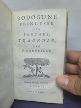 Load image into Gallery viewer, Le Theatre de P. Corneille, 1664. Tome III of IV. Containing Rodogune. Heraclius. Andromede. D.  Sanche d'Arragon. Nicomede. Pertharite. Oedipe. Seven Plays Bound in One Volume